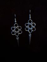 Boucle d’oreilles fleurs 