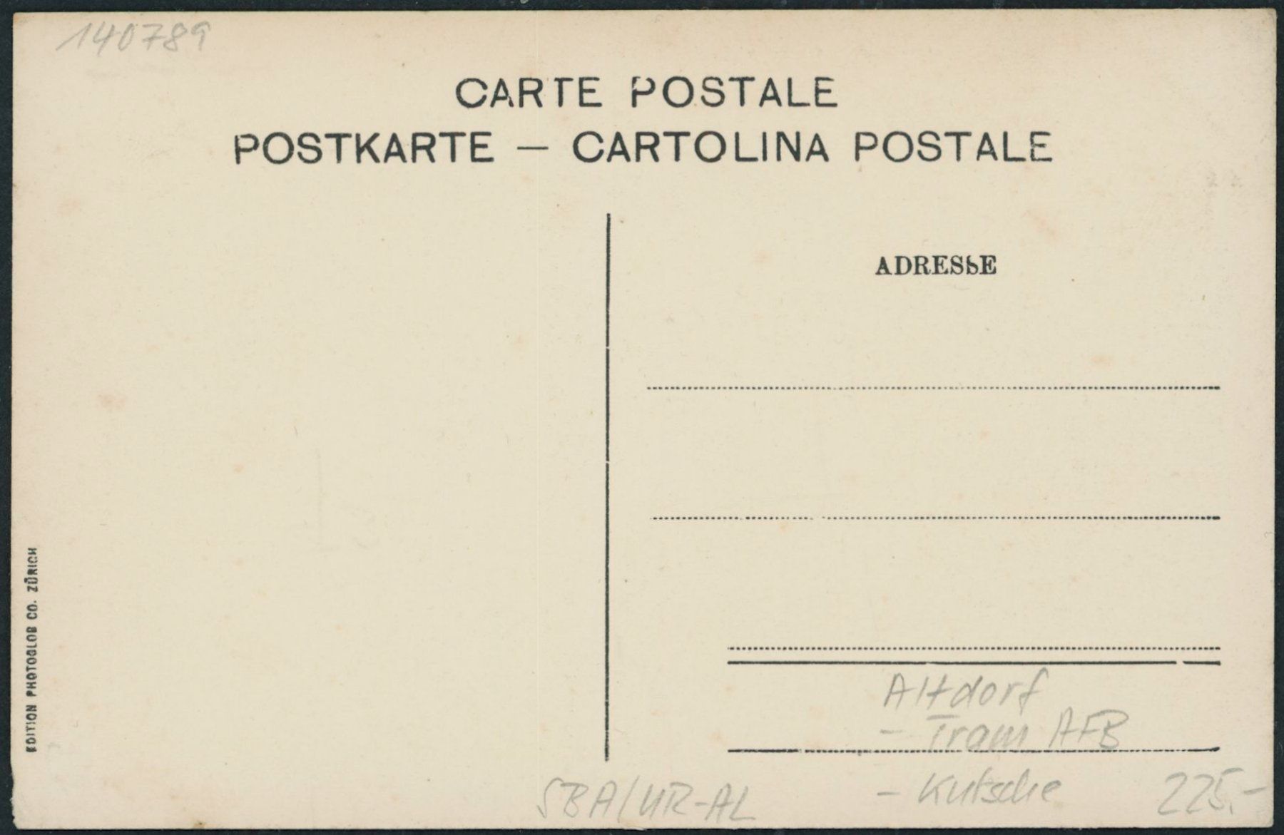Cartoline postali: UR Altdorf - Tram AFB - Kutsche – Nuovo (secondo la descrizione) da Schindellegi venduto da dormay 1