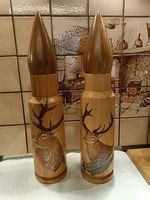 Neue Jagd Pfeffermühle mit Hirschmotiv gemalt