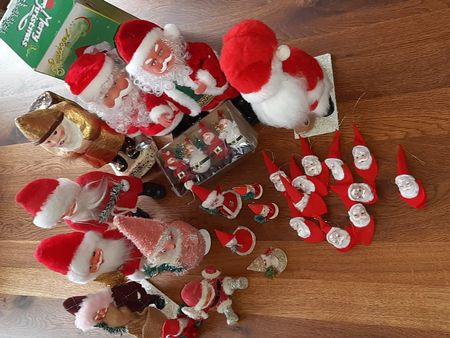 Lot alte bis ganz alte Weihnachtsmänner z.T. sehr rar