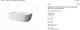 Badewanne Laufen Pro Neu 180x80x59cm ohne Ablaufgarnitur