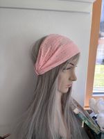 Haarband Kopftuch aus Musselin Glitzer NEU! Rosa