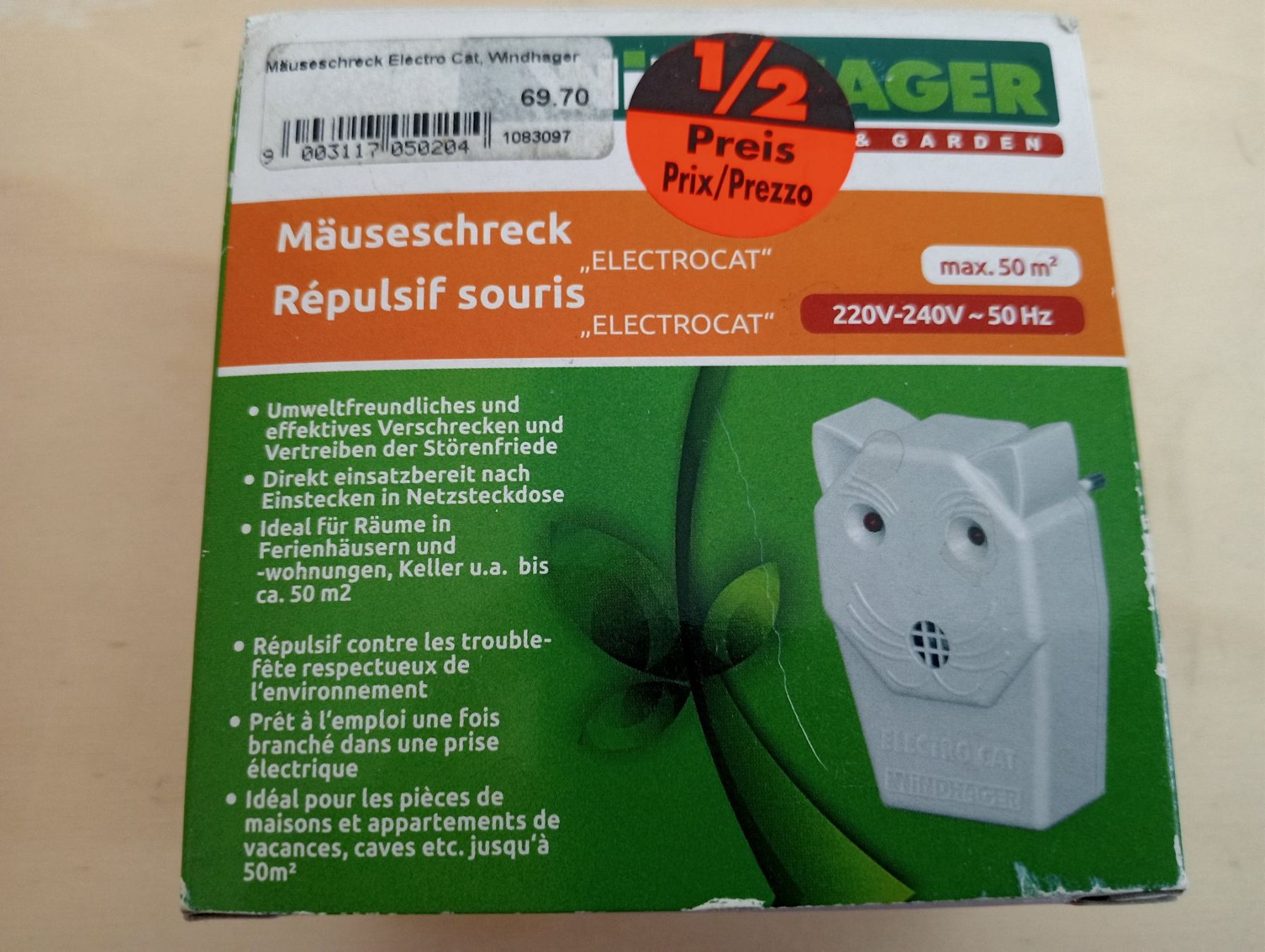 Jeux: Mäuseschreck Windhager Electro – Neuf avec emballage d'origine à Grüningen par Urtica
