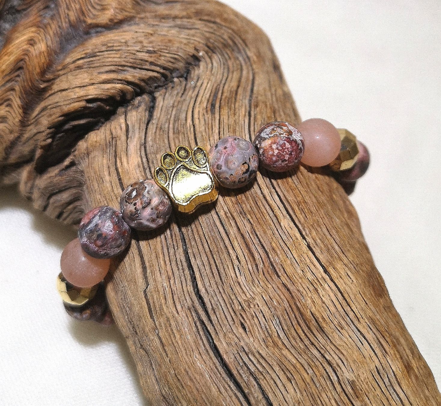 Bracciali & Braccialetti: goldige Pfoten-Steinarmk. - Spendenaktion – Nuovo (secondo la descrizione) da Unterkulm venduto da Nachtigall 1