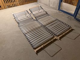 Lattenrost verstellbar Doppelbett 2x 90x200cm guter Zustand