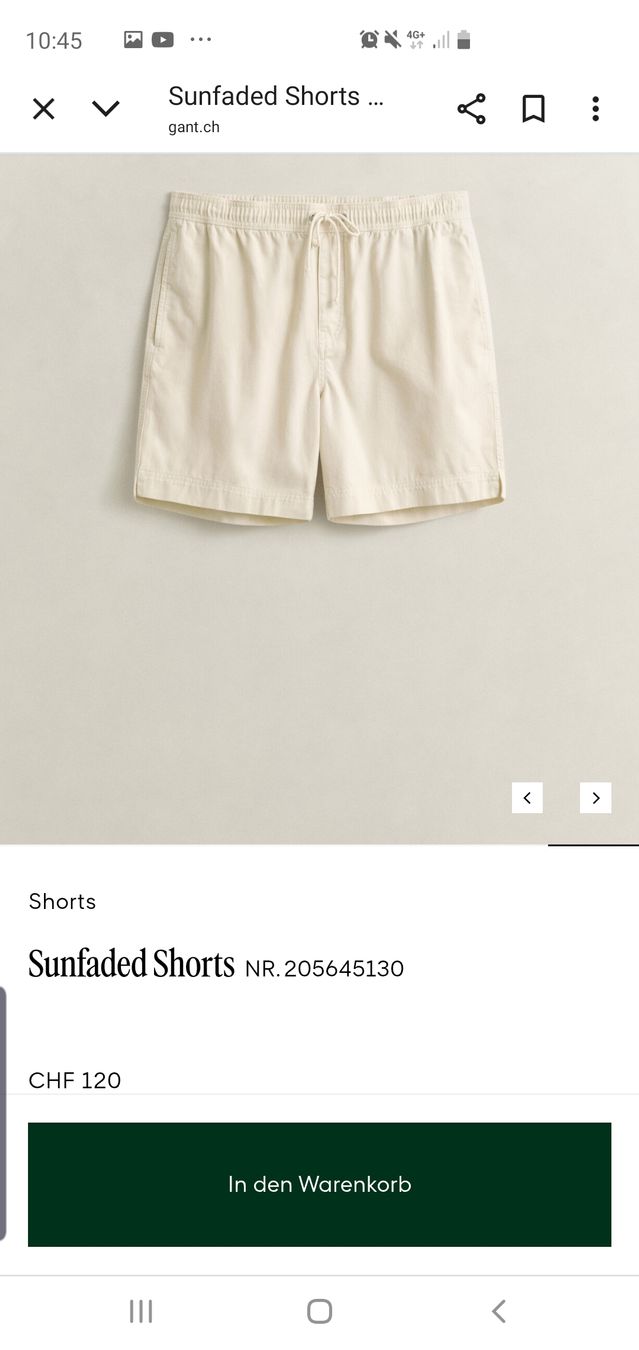 Gant Pantaloni: GANT, Shorts, Bermudas, M, Neu – Nuovo (secondo la descrizione) da Winterthur venduto da Sjull 6