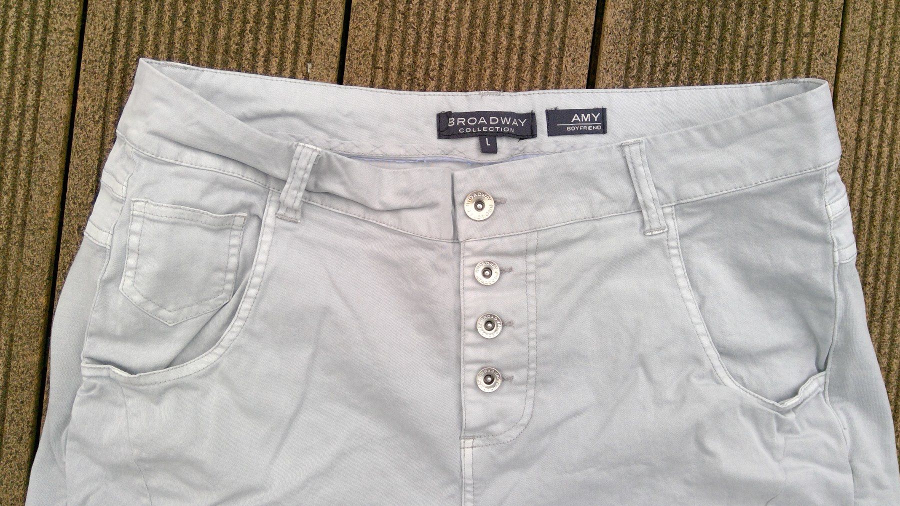 Pantaloni: Short gris BROADWAY, taille L, 4x poches, coton – Nuovo (secondo la descrizione) da Agiez venduto da chouchanelle 1