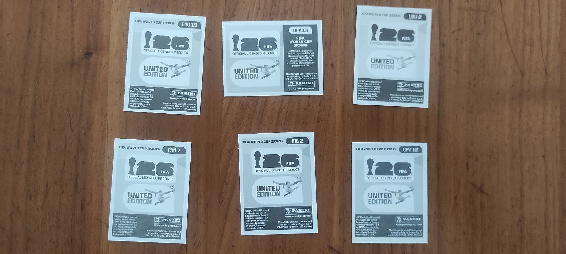 Panini Carte collezionabili: 6 Panini Sticker  – Usato da Matzendorf venduto da fab_6mpb 1