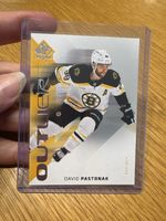 Eishockey Karte David Pastrnak Outliers SP Authentic