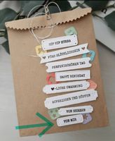 Stanzschablone Nr.293, 3er Etiketten, Tags (Sizzix geeignet)