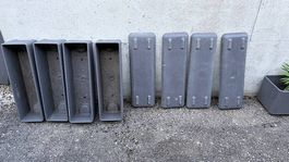 Pflanzentopf Balconia mit Untersetzer 4er-Set