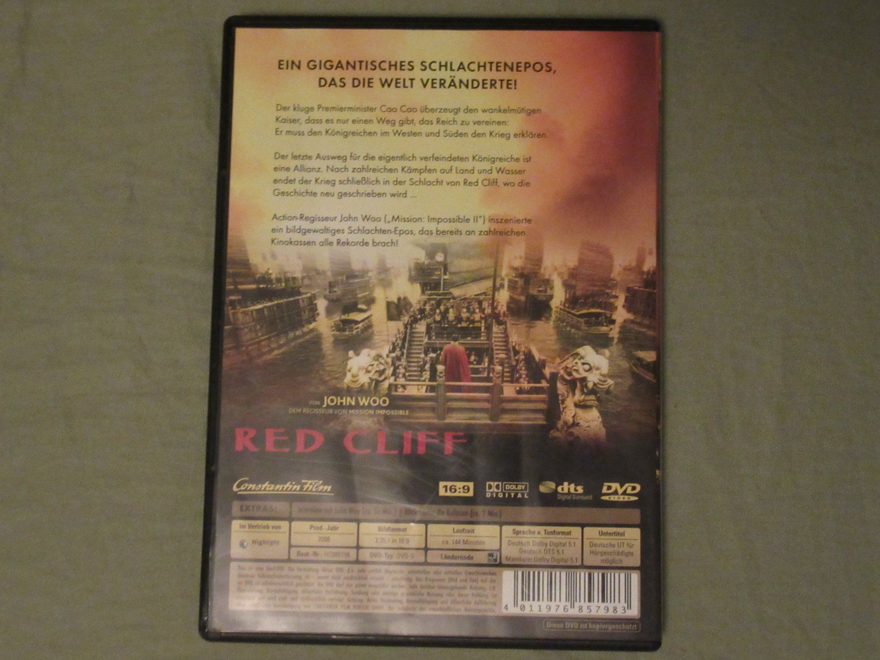 Tutti i DVDs: Red Cliff DVD John Woo - Action Epos – Usato da Bern venduto da Mariana7 1