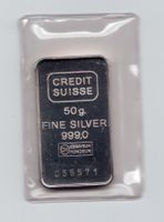 (1250) 50 g Silberbarren Credit Suisse