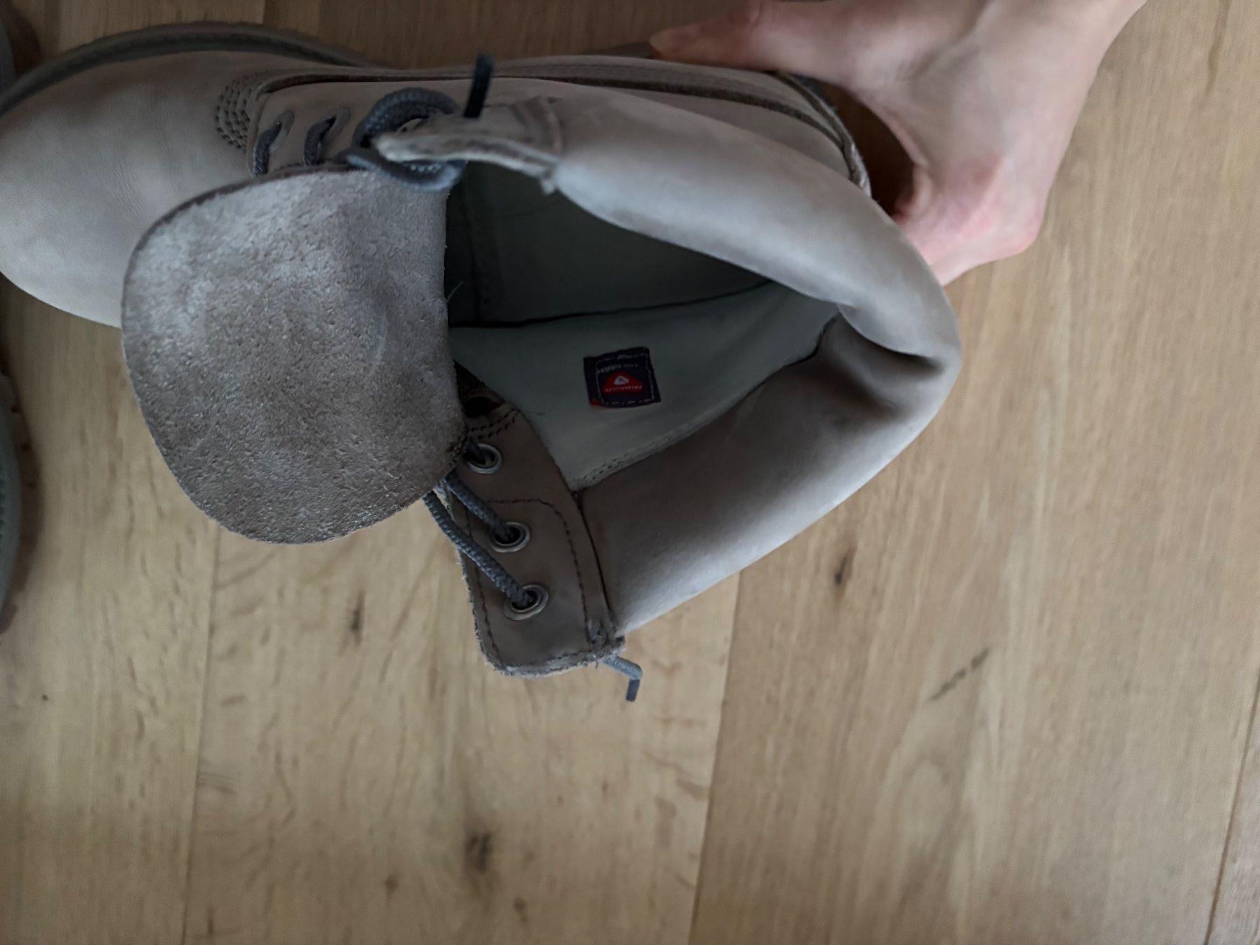 Timberland Scarpe da uomo: Timberland Boots / Lederschuhe grau – Usato da Winznau venduto da Lauralavera1 4