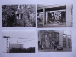 4 x schwarz-weiss Foto, Stadt Zürich u. Winterthur, +, - A5