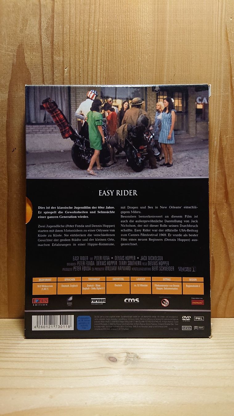 Tutti i DVDs: EASY RIDER DVD mit Peter Fonda – Usato da Wilderswil venduto da Exebub 1