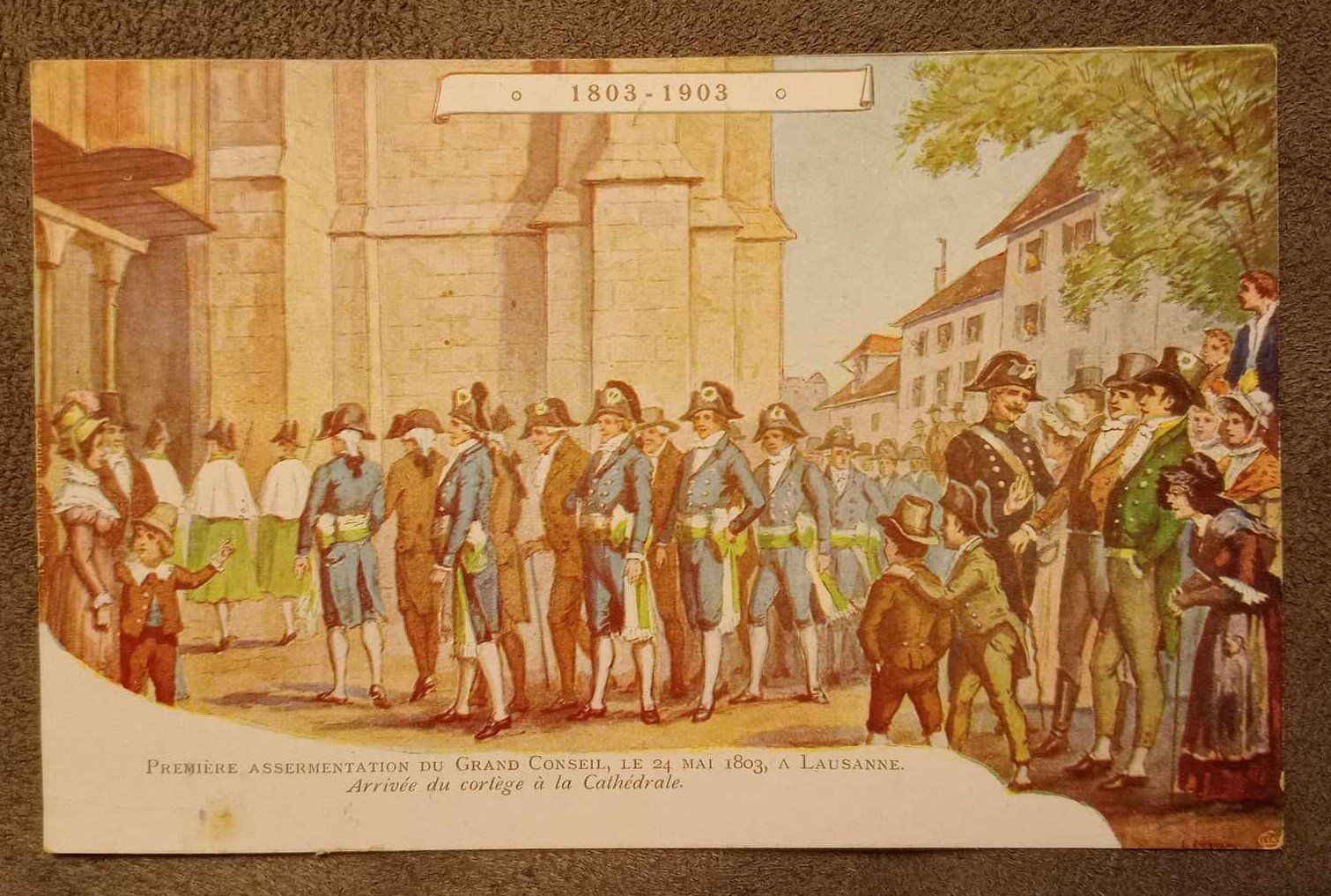 Cartoline postali: Carte Postale - Première Assermentation du Grand Conseil – Usato da Le Locle venduto da PereiraHugo