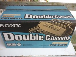 SONY CFD-W57L Radio CD Cassette Recorder neuwertig