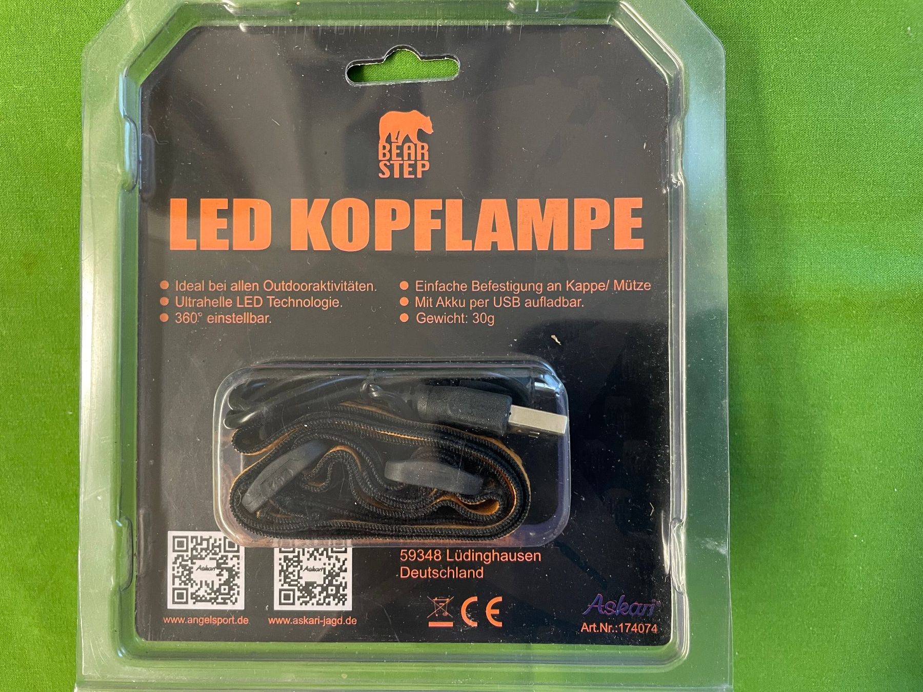 Lampade: LED Stirnlampe Kopflampe aufladbar – Usato da Lenggenwil venduto da swissbrooker 1
