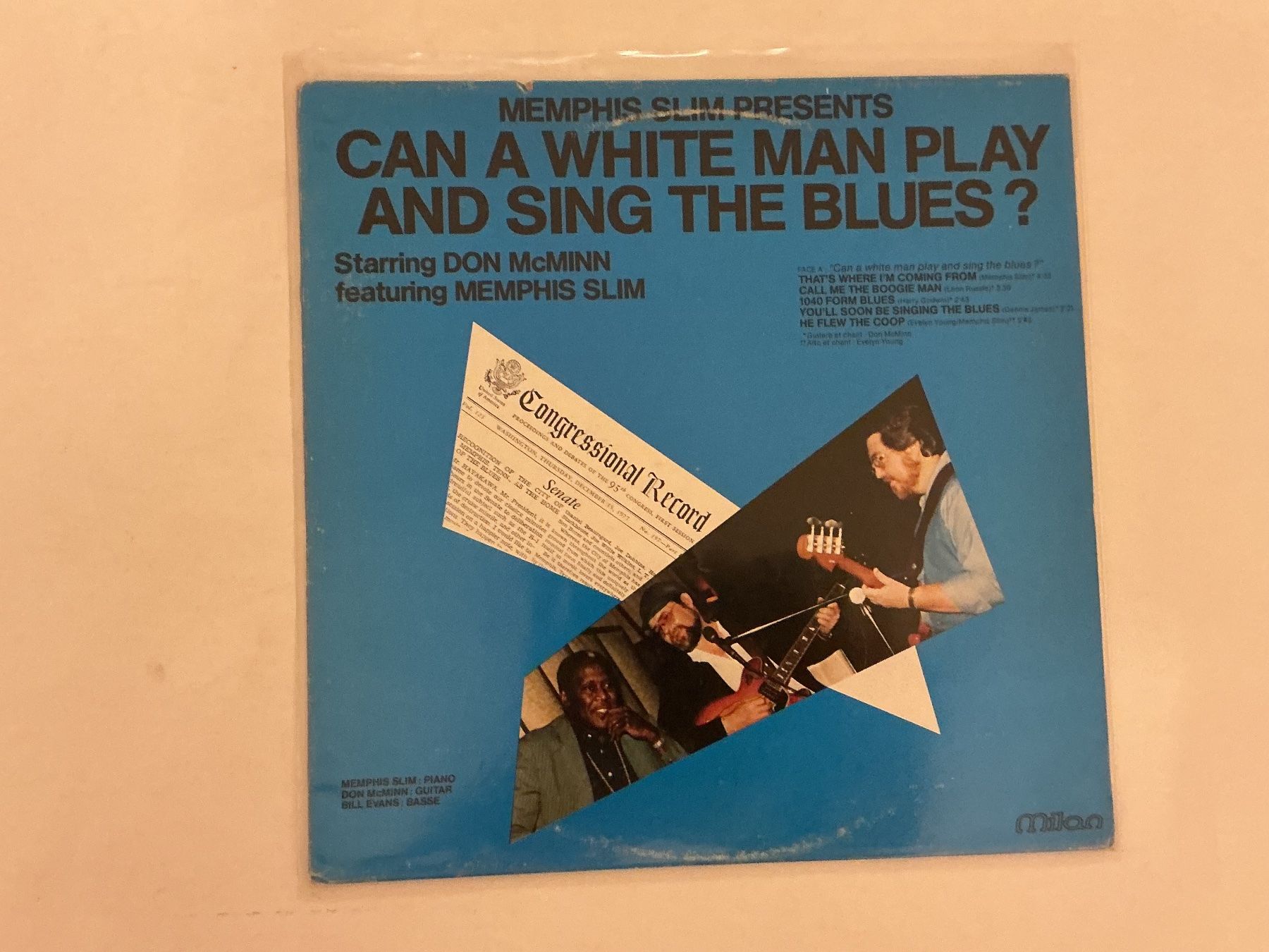 Schallplatten: Memphis Slim Presents LP - Can A White Man Play – Gebraucht aus Winterthur von Tumko_7_Vinyl