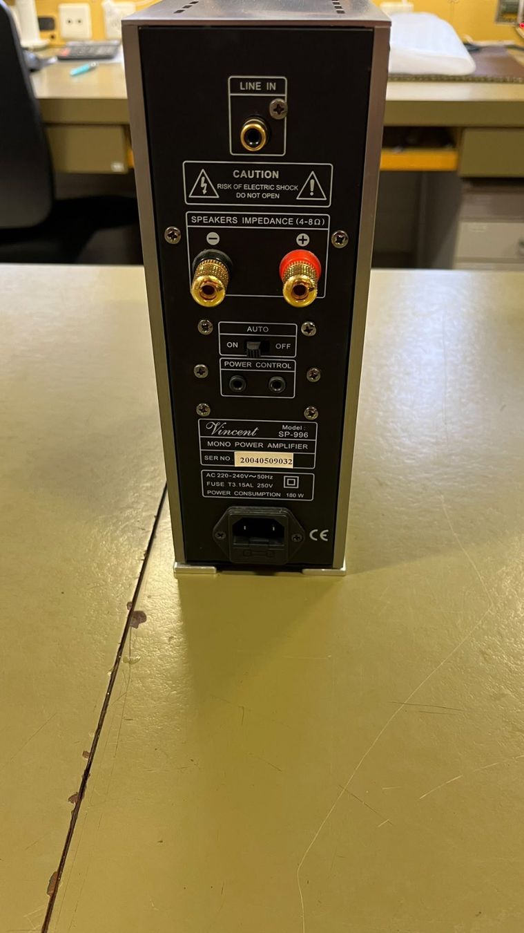 Vincent Verstärker: Vincent Mono Power Amplifier SP-996 – Gebraucht aus Lachen SZ von fma8852 3