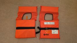Rettungswesten orange 2er Set wie neu, nie im Wasser