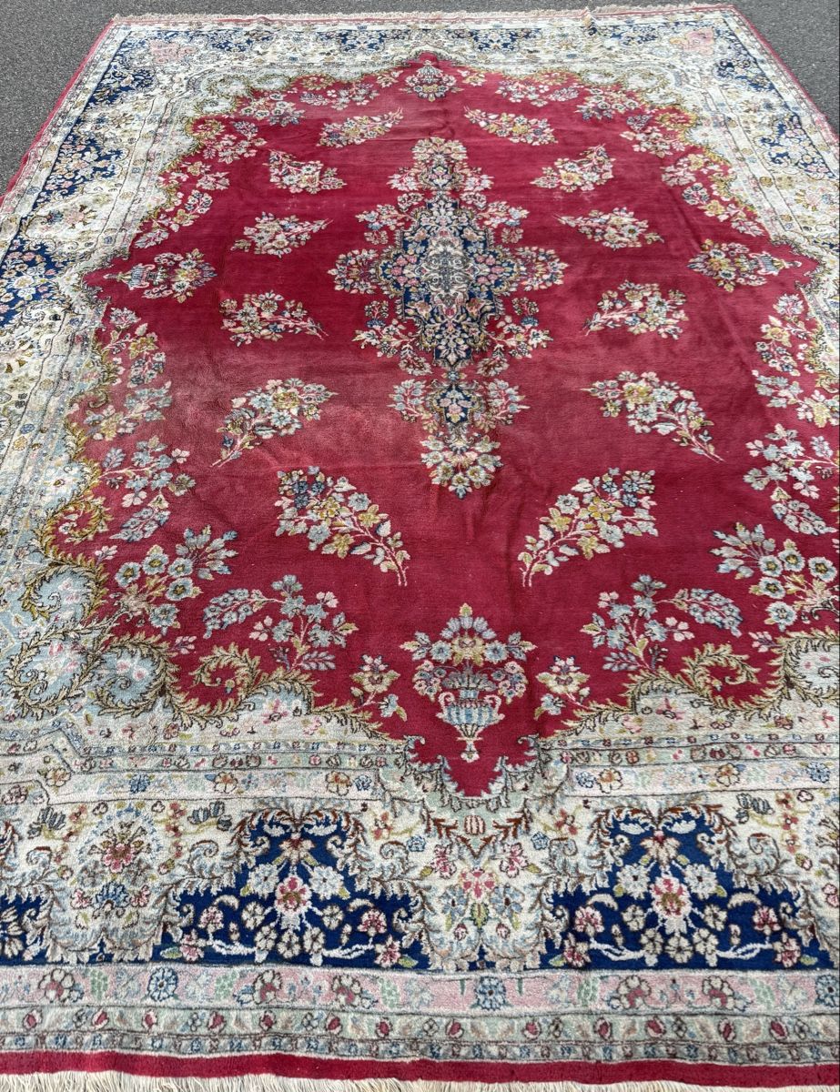 Teppiche:  Alter  Perserteppich  (Kerman)415x305 cm – Gebraucht aus Büron von Filadefia-888 1