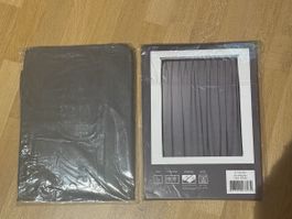 Voile Fertigvorhang dunkelgrau 2x - NEU / Originalverpackt