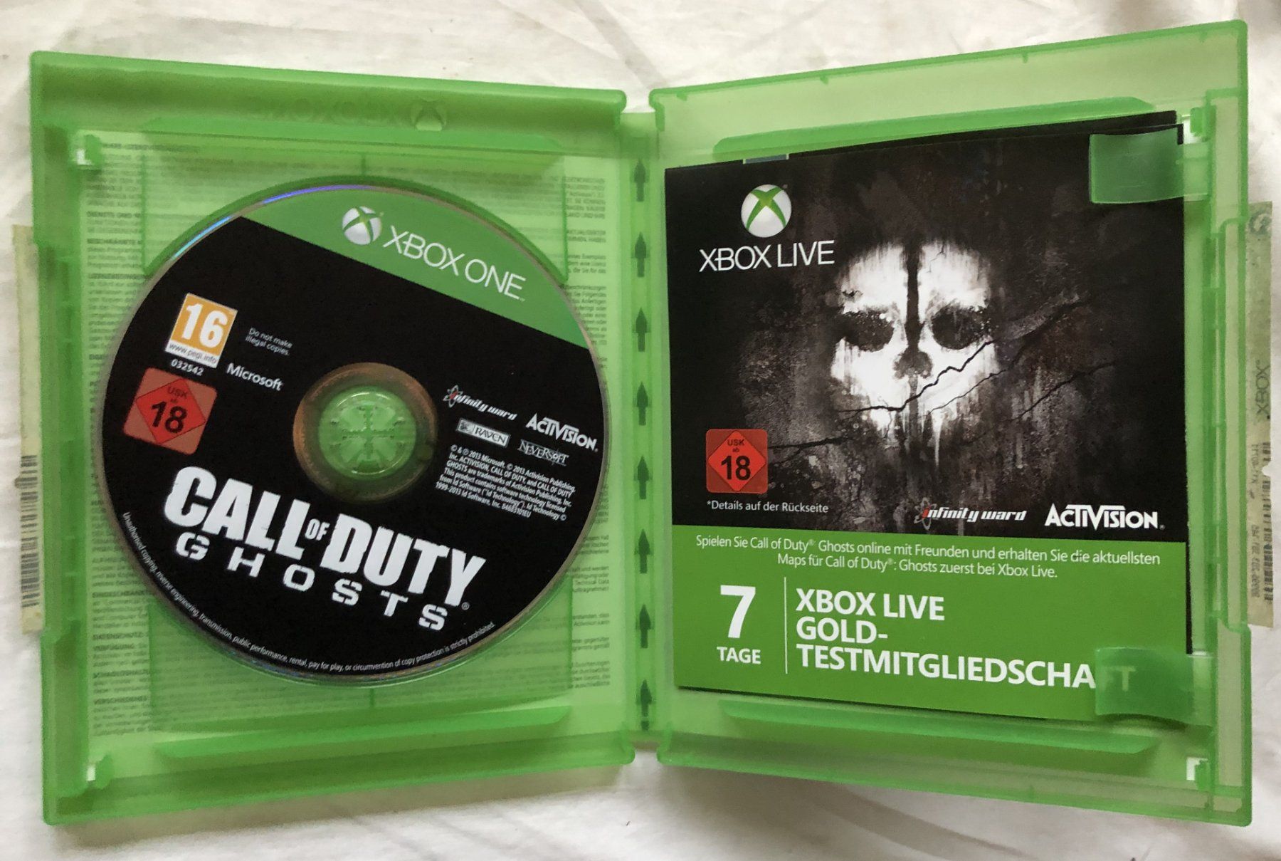 Giochi: XBOX ONE - CALL OF DUTY GHOSTS – Usato da Schaffhausen venduto da durruti 1