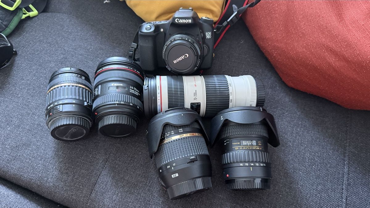 Canon Kamera: Canon EOS 70D Set + 6 Objektive + Rucksack – Gebraucht aus Thalwil von Deliberate_Focus