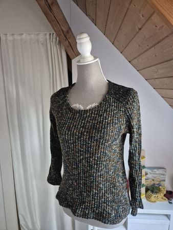 Damen Pullover mehrfarbig gestrickt Grösse M Zustand gut