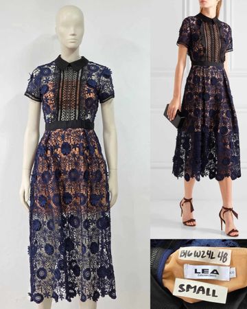 Elegant Guipure Midi Dress [Wie Self Portrait]