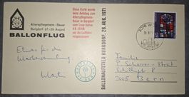 Ballonflug Alterspflegeheim - Basar HB - BOM 28.08.1971