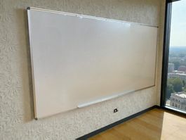 Whiteboard Wandmontage Tafelformat 240 x 120 cm WEISS NEU