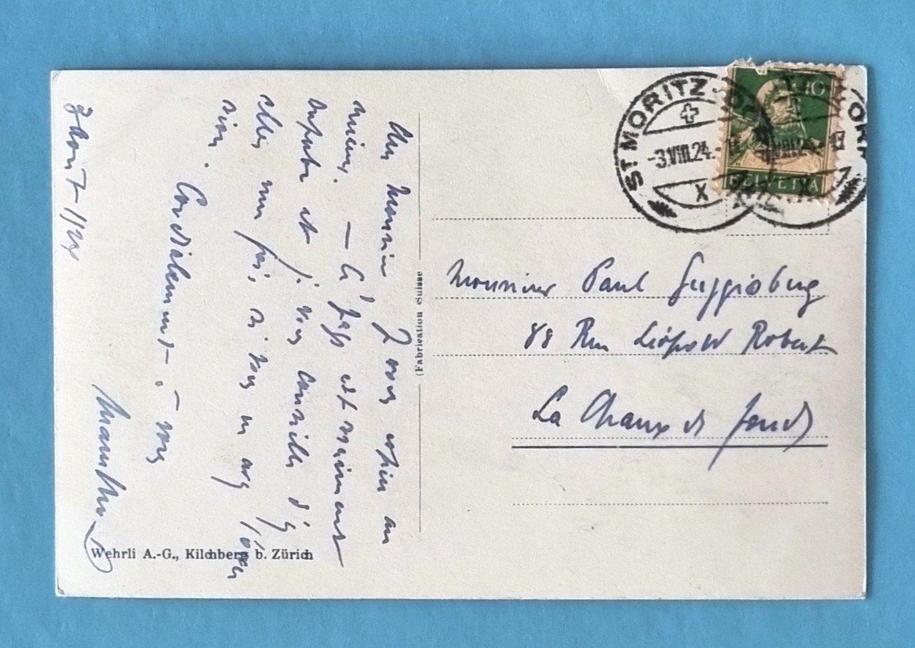 Cartoline postali: Silvaplanersee - Postauto - 1924 – Usato da Rothrist venduto da RROENK 1