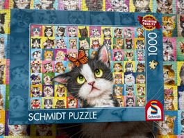 Puzzle 1000 Teile Schmidt, Katzen Mimik