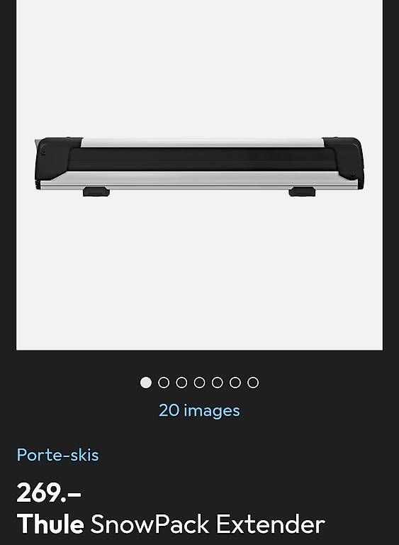 Portapacchi: Thule SnowPack Extender + Thule WingBar Edge 9583 L – Usato da Muraz (Collombey) venduto da kukham 1
