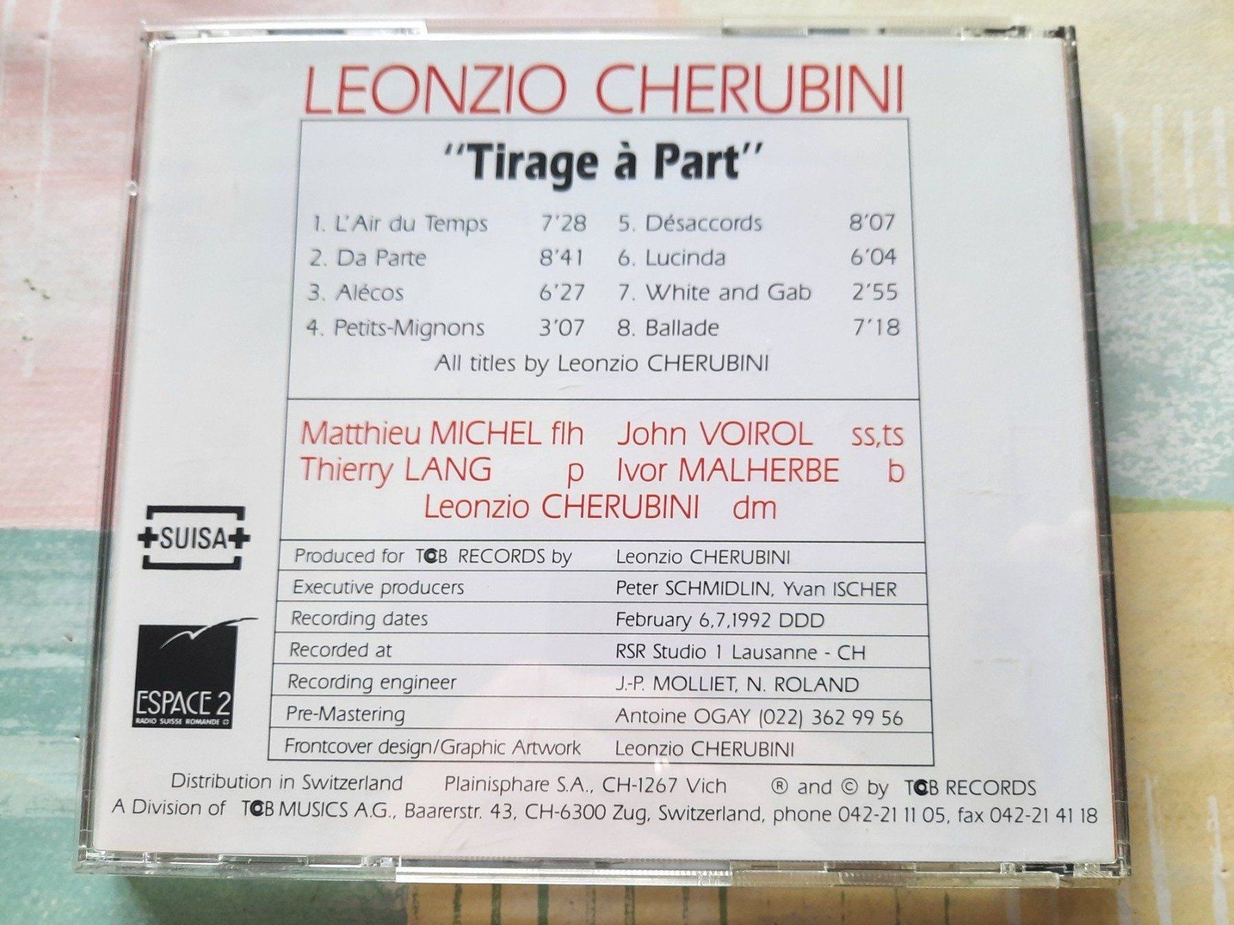 CDs: Cd Leonzo Cherubini - Tirage à Part – D'occasion à Pully par bro_n52j 1