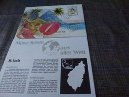 Münzbrief St. Lucia