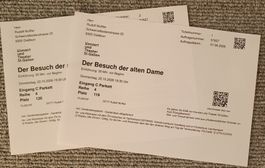 2 Tickets "Der Besuch der alten Dame" im Theater St. Gallen