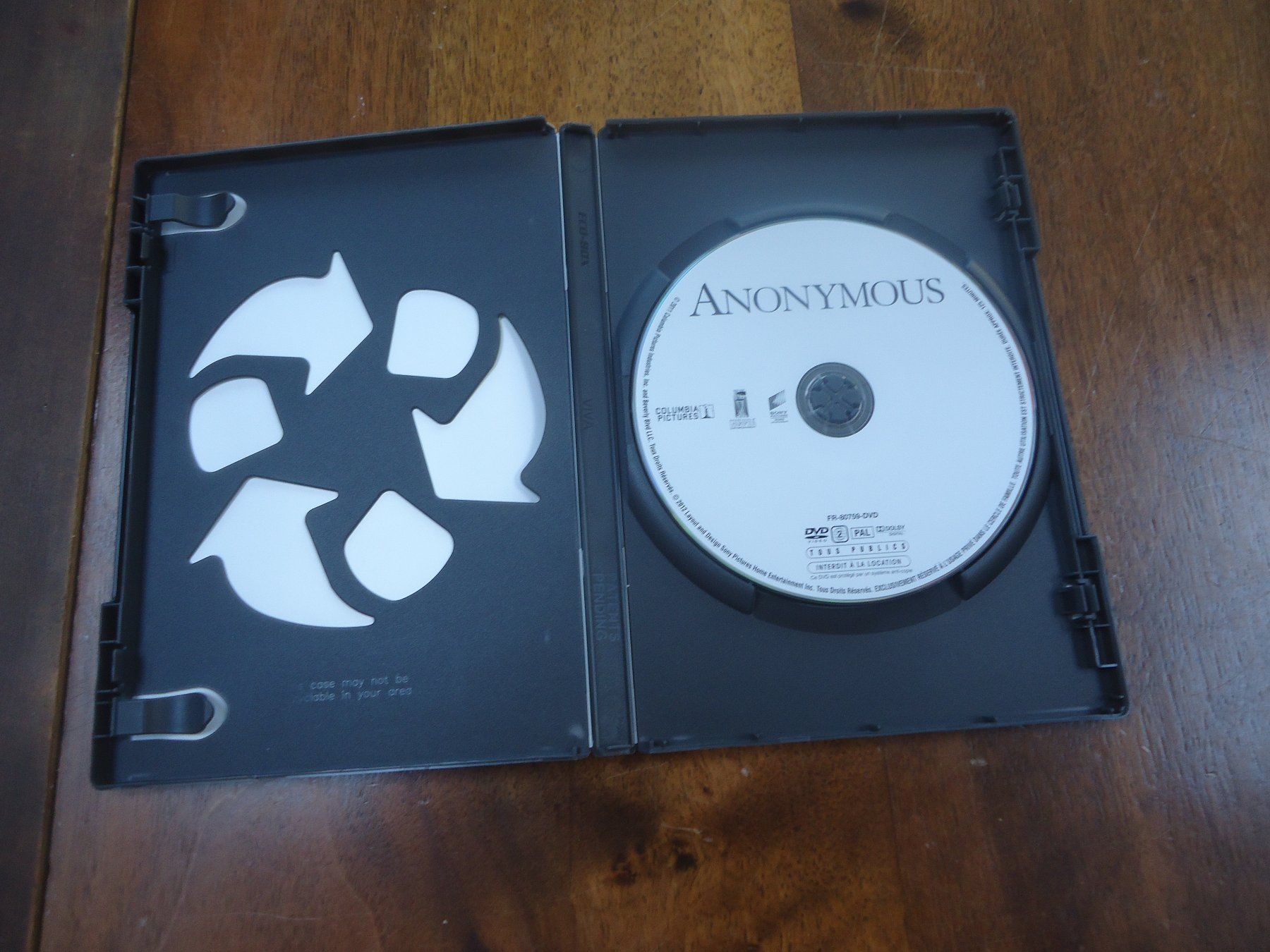 Alle DVDs: DVD - Anonymous – Gebraucht aus Vessy von mafabe 2