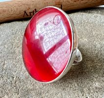 Vintage Silberring 925 Karneol XL handgefertigt Gr. 62
