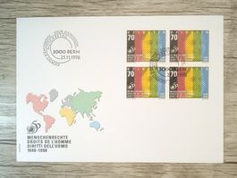 TR63 Enveloppe + Timbre Suisse 1998