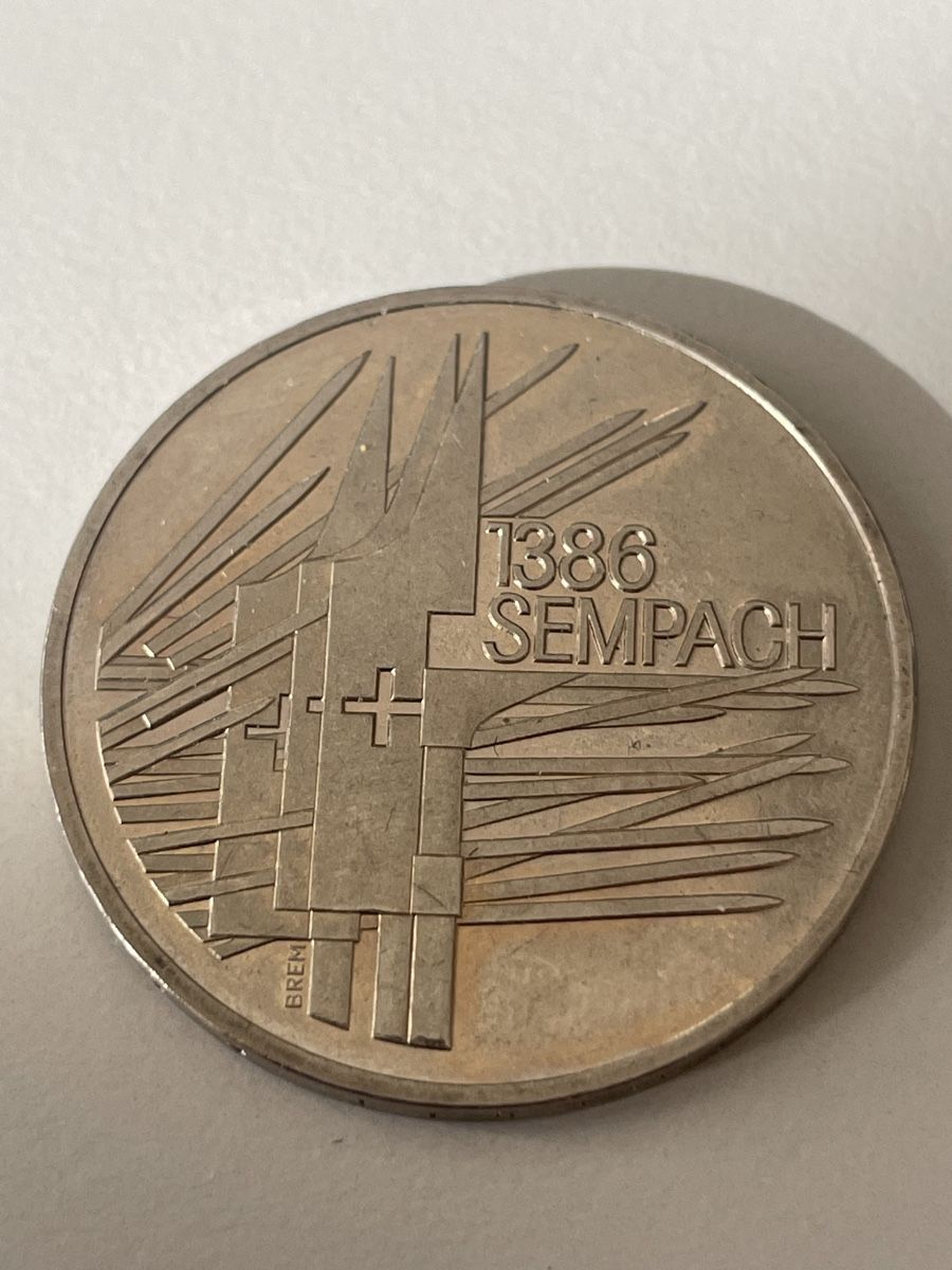 Tutti le monete: Commemorative 5 CHF 1386 SEMPACH – Usato da Pregassona venduto da REEUP 2