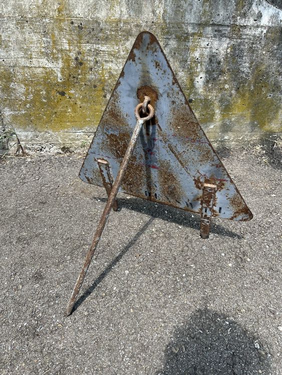 antikes Warndreieck Achtung Schild EKZ Wädenswil Verkehr (Gebraucht) in ...