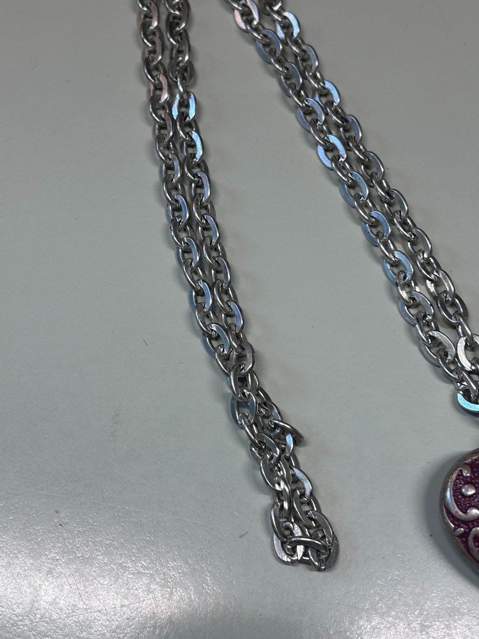Catenine: Vintage collana con pendente a cuore "puffed" – Usato da Giubiasco venduto da LorisVale 3