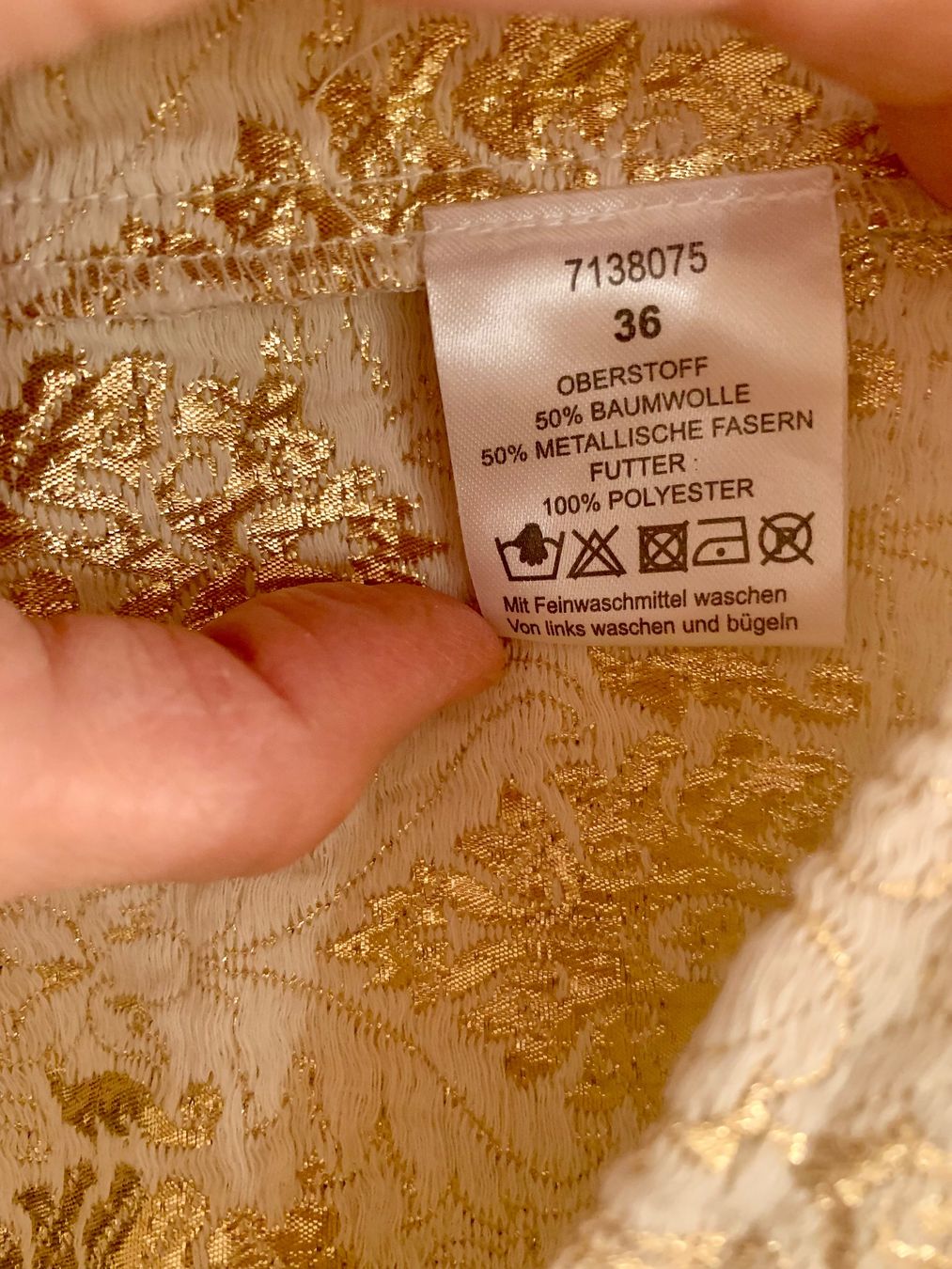 Vestiti: Elegantes Kleid mit Goldmuster, Grösse 36 – Usato da Maienfeld venduto da mar_59mb 8