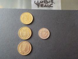 Europa, Luxemburg, Münzen, Francs