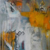 Abstraktes Original-Gemälde in Acryl-Mischtechnik