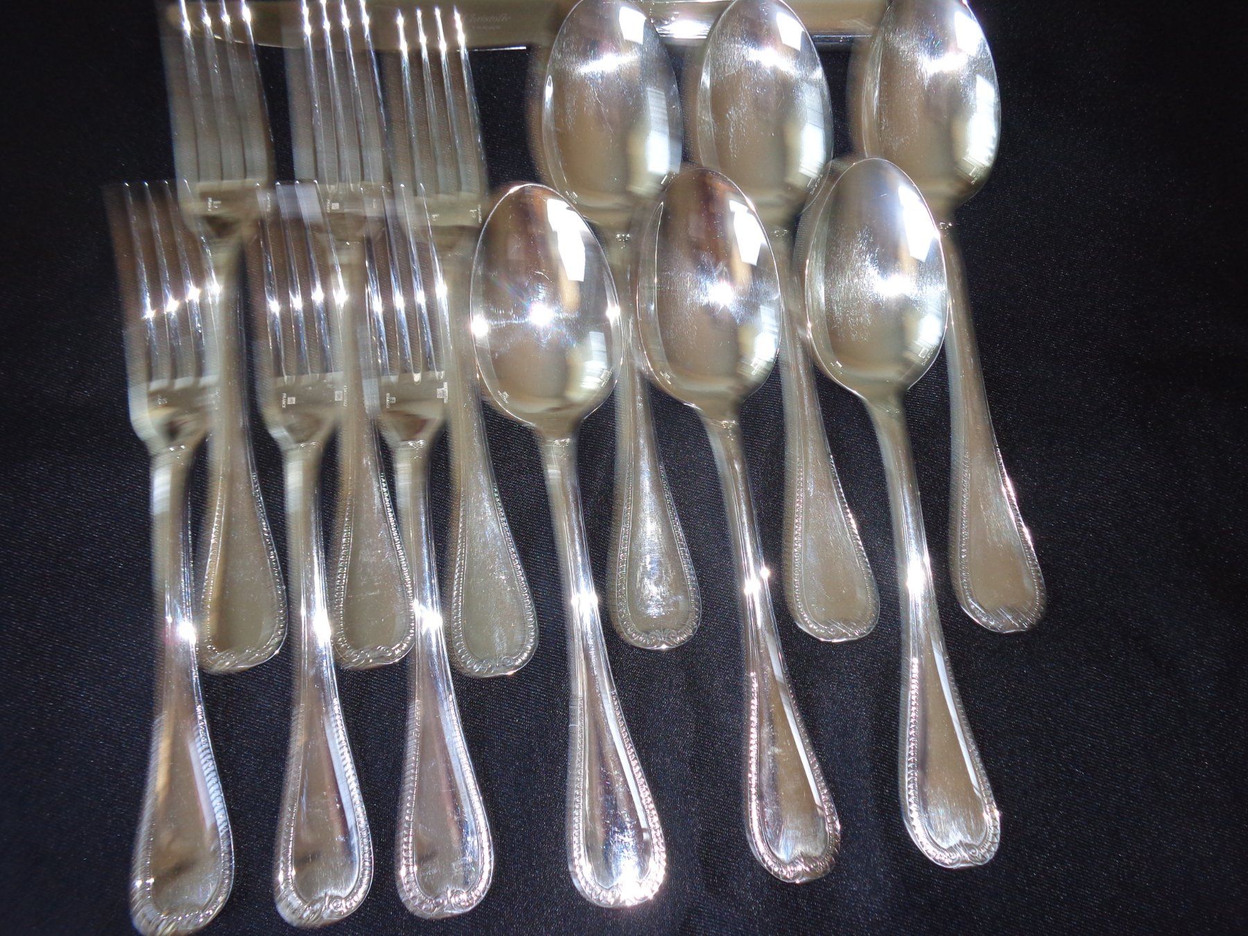 Christofle Bestecksets: * 18 X GRANDE COUVERTS CHRISTOFLE MAILMASON ORIGINAL – Neu (gemäss Beschreibung) aus Morges von argento.oro.65 1